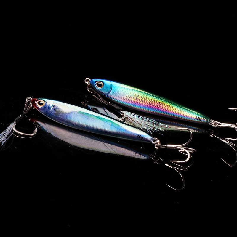 LETOYO Wobler metálico luminoso para lubina – cebo duro brillante - imagen 4