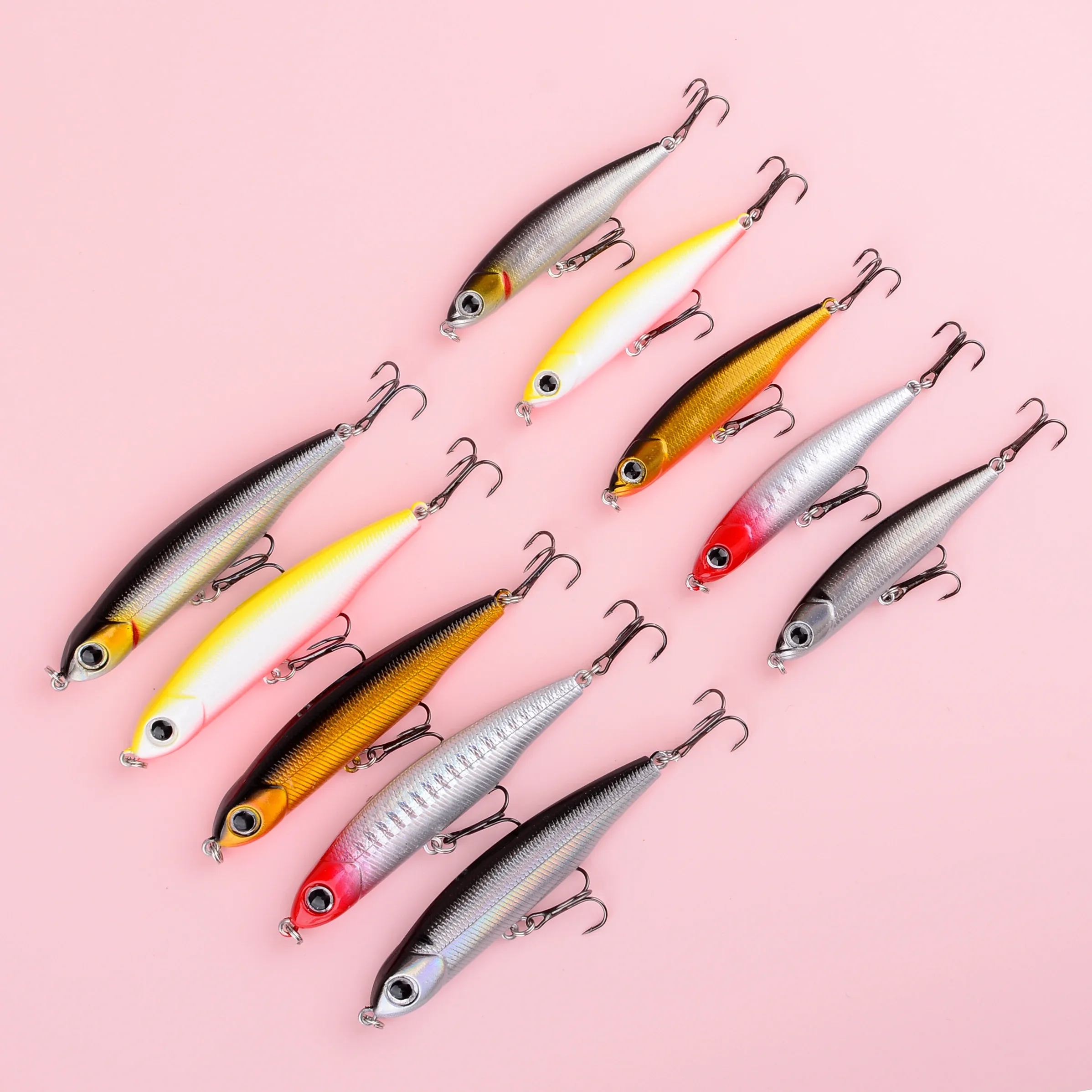 Stickbait duro estilo lápiz en detalle