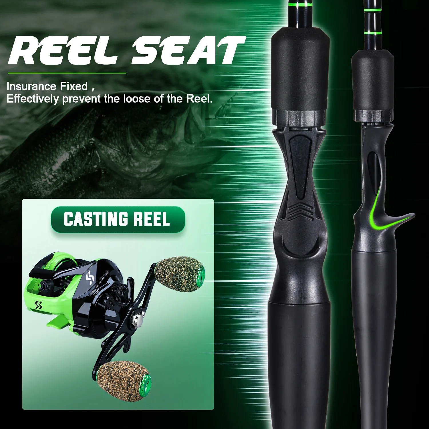 Sougayilang Caña de carbono ultraligera portátil para casting - imagen 3
