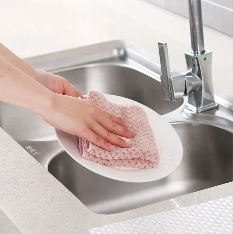 Textura de microfibra absorbente para limpieza del hogar
