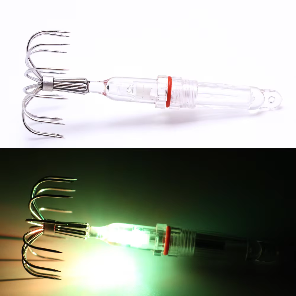 Señuelo luminoso para complementar aparejos de pesca nocturna