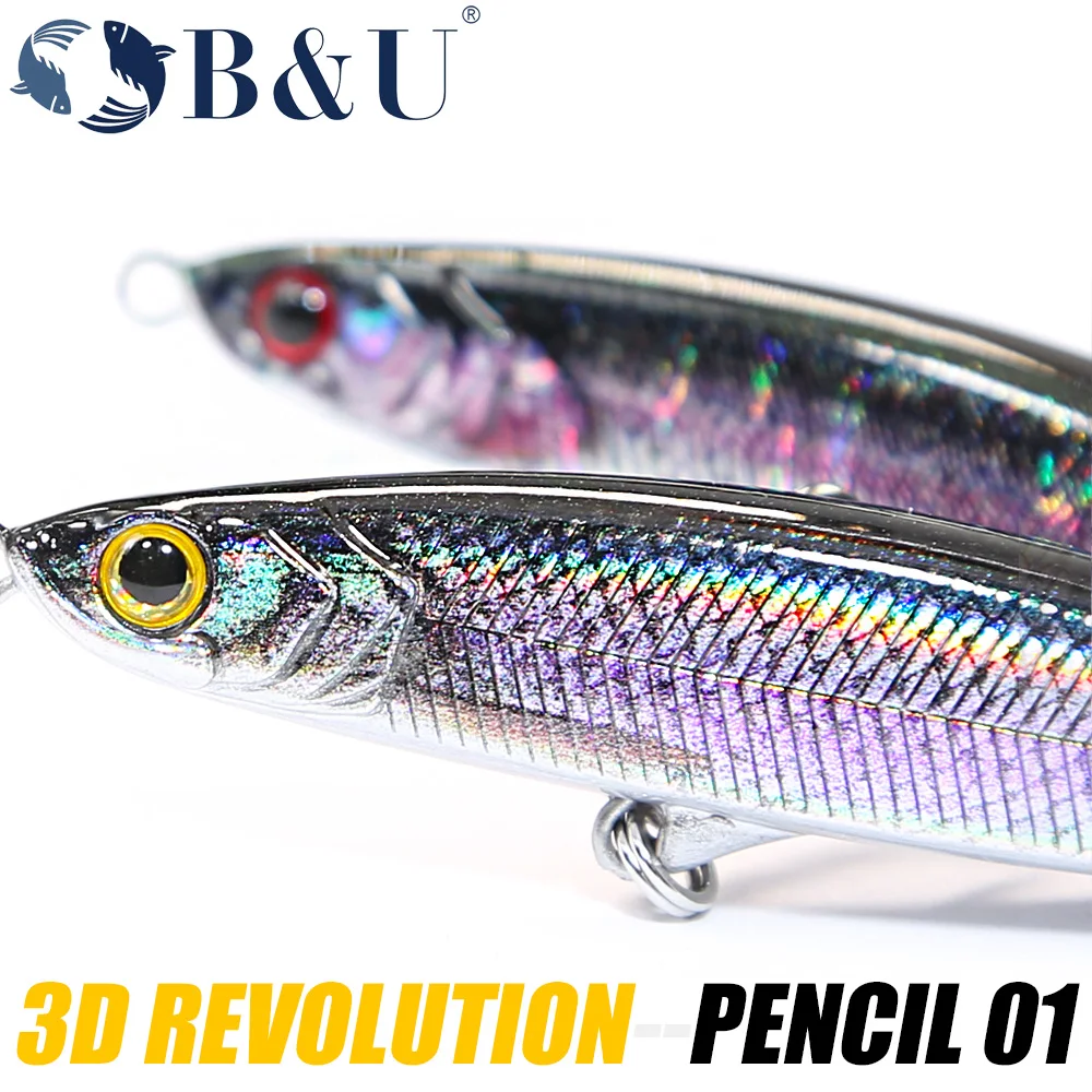 B&U Señuelo Jerk Hundidor 90mm para Lubina - imagen 3