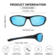 VIKINGAR Gafas polarizadas pesca – UV400 antideslumbrantes espejo azul - imagen 2
