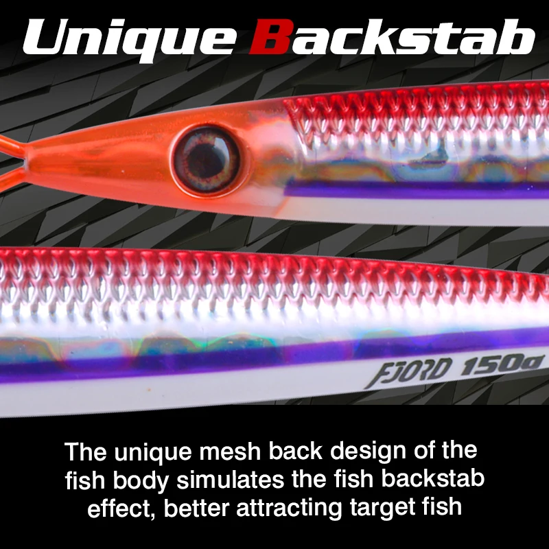 FJORD Jig metálico hundimiento con efecto UV brillante para pesca - imagen 5