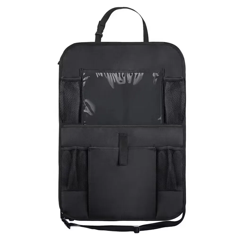Organizador asiento trasero coche con soporte tablet y bolsillos - imagen 5