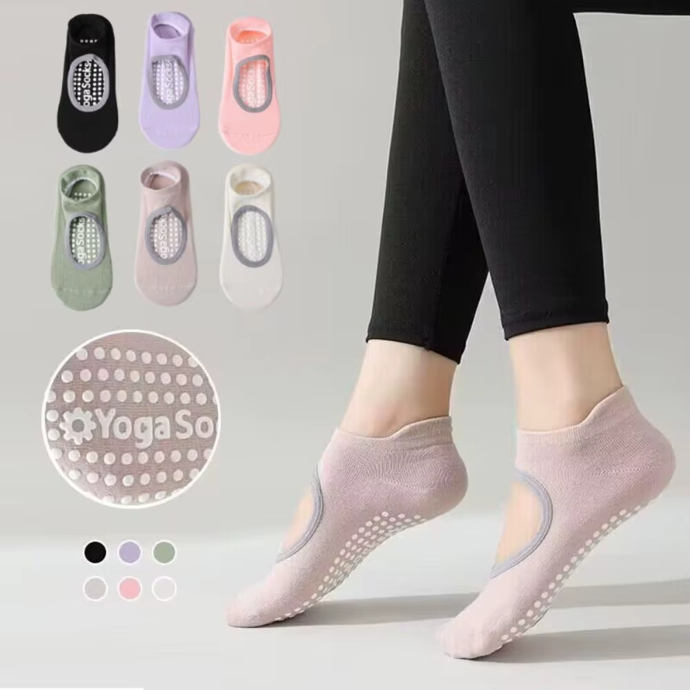 Calcetines antideslizantes silicona transpirables sin talón mujer - imagen 3