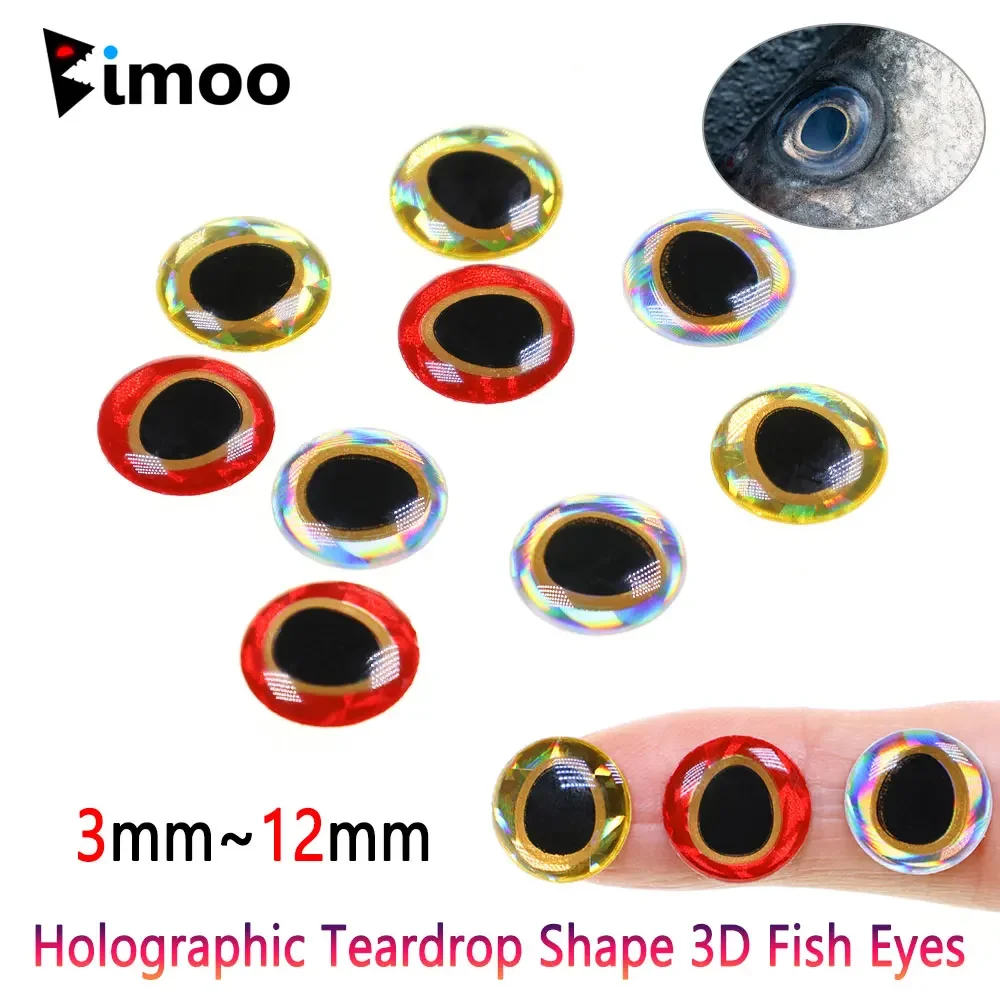 Ojos de pez 3D holográficos en sobre