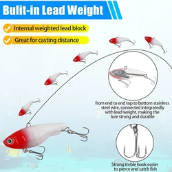 Señuelos Blandos Preequipados Jig Head Shad – Para lubina y trucha