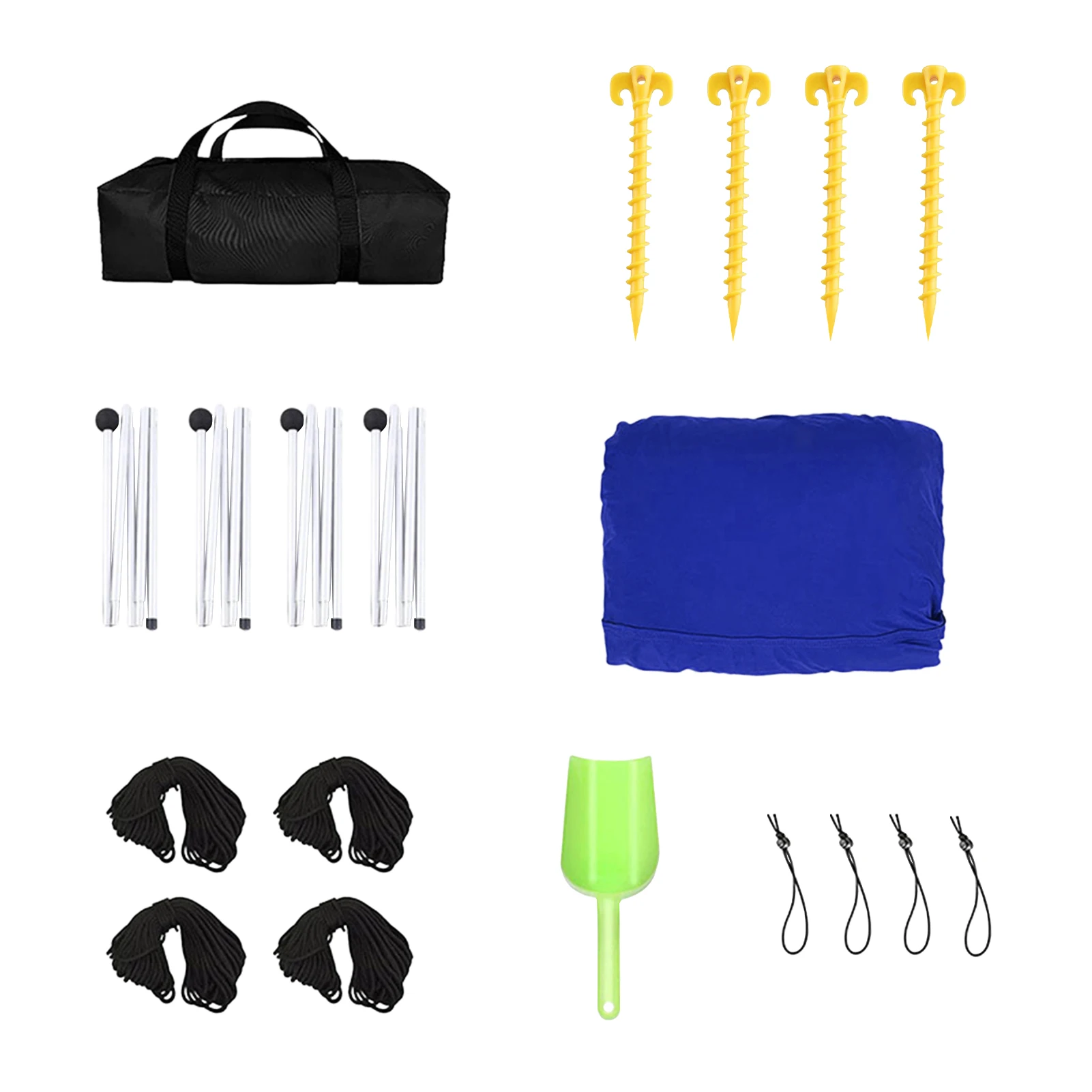 Carpa plegable con dosel de Lycra y protección UV para playa - imagen 2