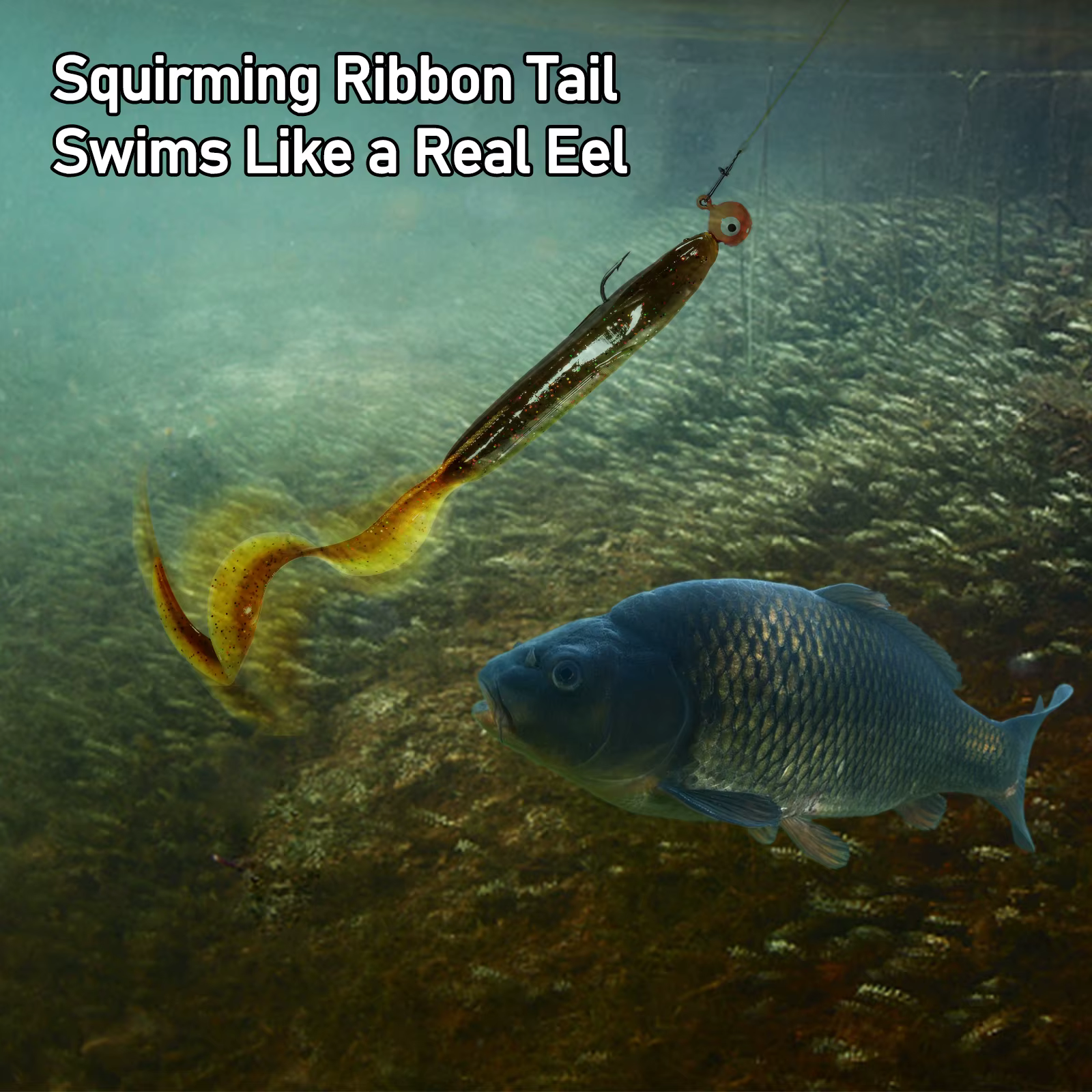 Señuelo Anguila de Vinilo – Swimbait para Jigging en Agua Salada - imagen 4