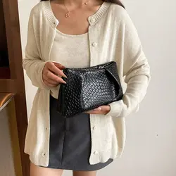 Bolso de mano gran capacidad patrón repujado ligero multifuncional
