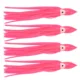 Señuelo calamar PVC ojos realistas rosa para agua salada - imagen 3