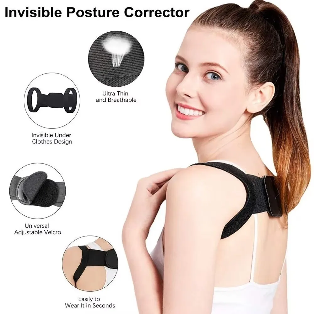 Corrector de postura transpirable con soporte de espalda invisible - imagen 2