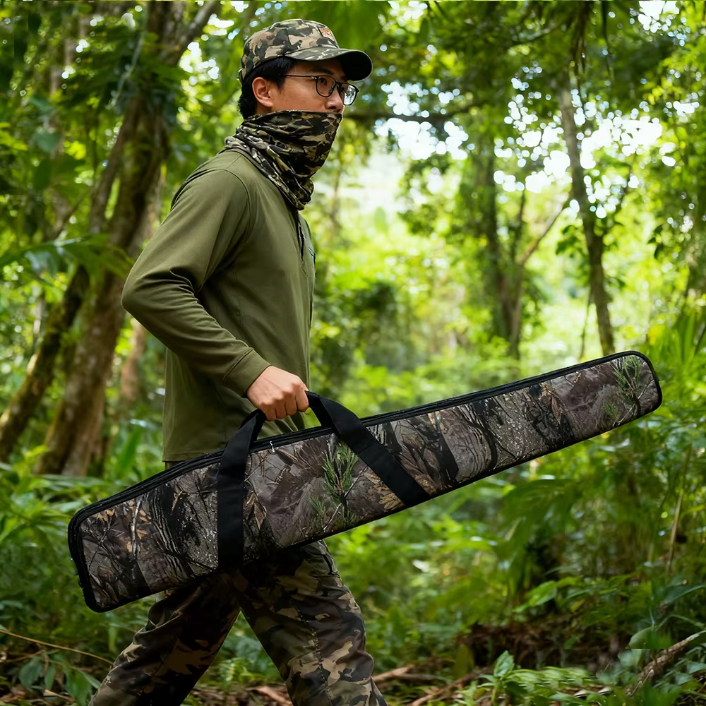 Estuche caña de pescar con cremallera bloqueable y correa ajustable - imagen 3