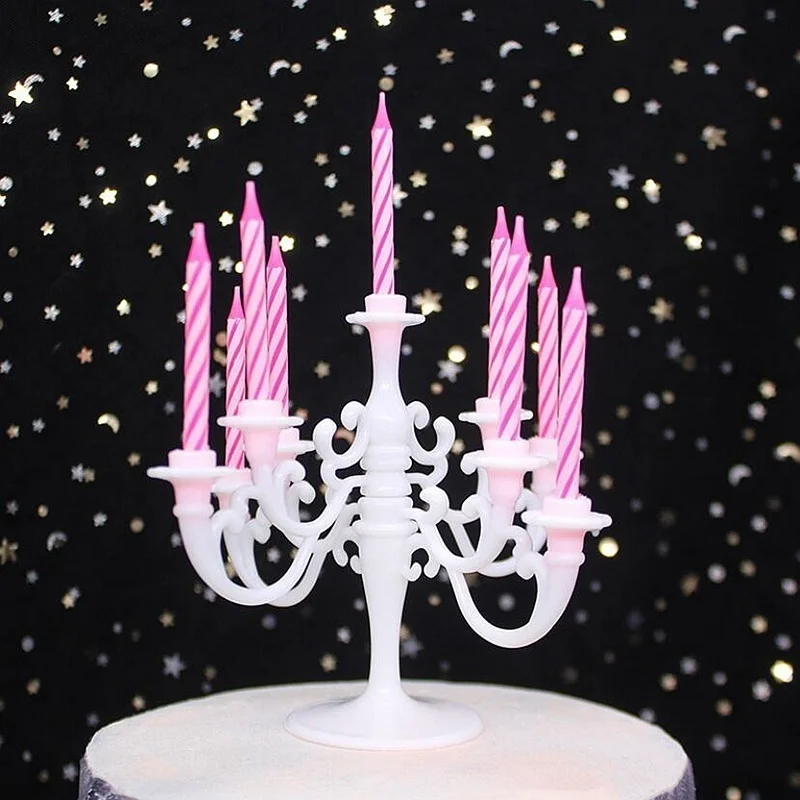 Velas y soportes para tarta de cumpleaños: decoración - imagen 4
