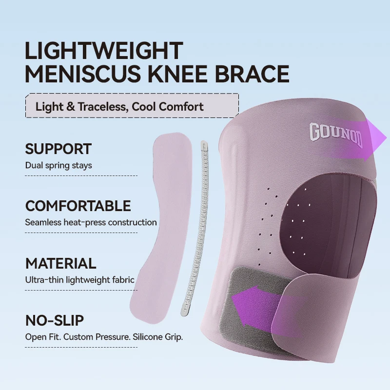 Protector de rodilla GOUNOD antideslizante con orificio abierto - imagen 5