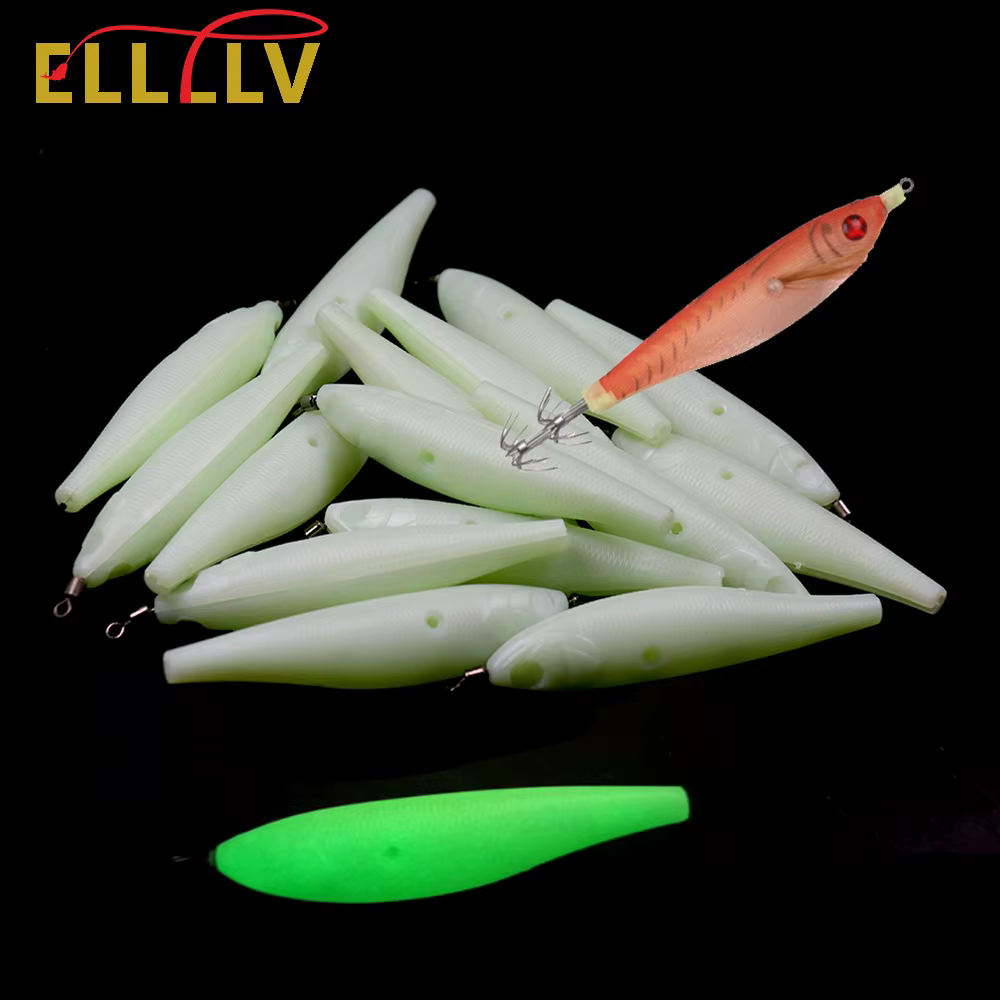 Señuelo luminoso calamar 2.5# Elllv – Appate madera pesca - imagen 3