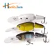 Hanlin Wobbler Minnow flotante para lucio y lubina, crankbait