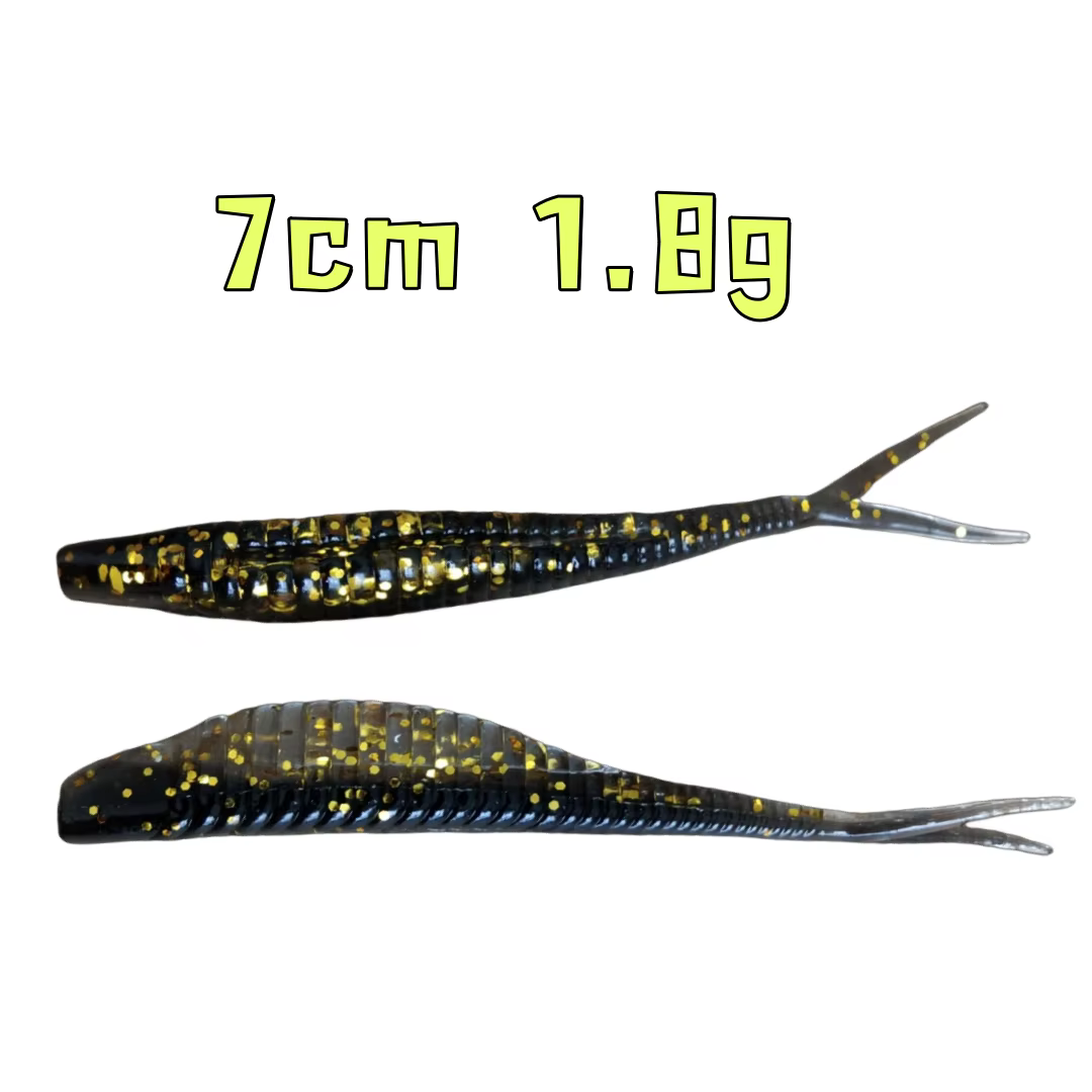 Señuelo Suave Swolfy 7cm en Silicona con Horquilla Cola Gota - imagen 5