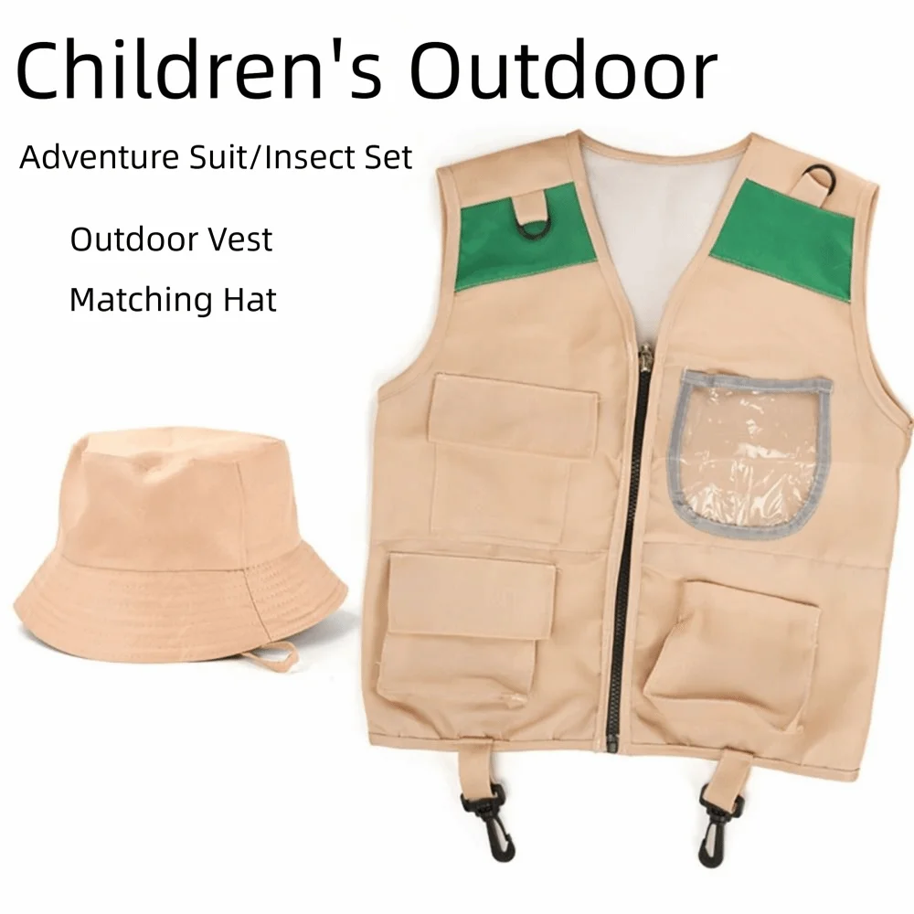 Disfraz de explorador infantil multicolor cargo, sombrero incluido - imagen 2