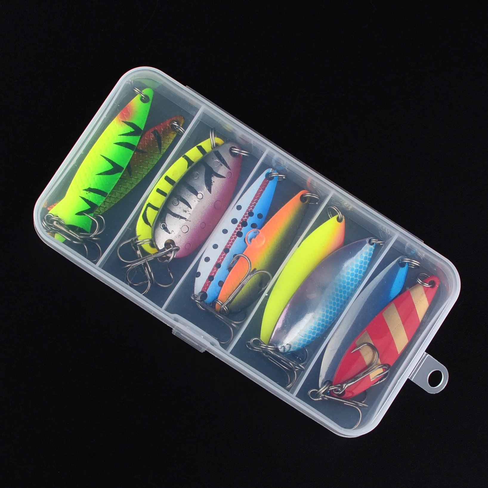 Señuelo spinner metálico giratorio con lentejuelas y ruido para trucha - imagen 2