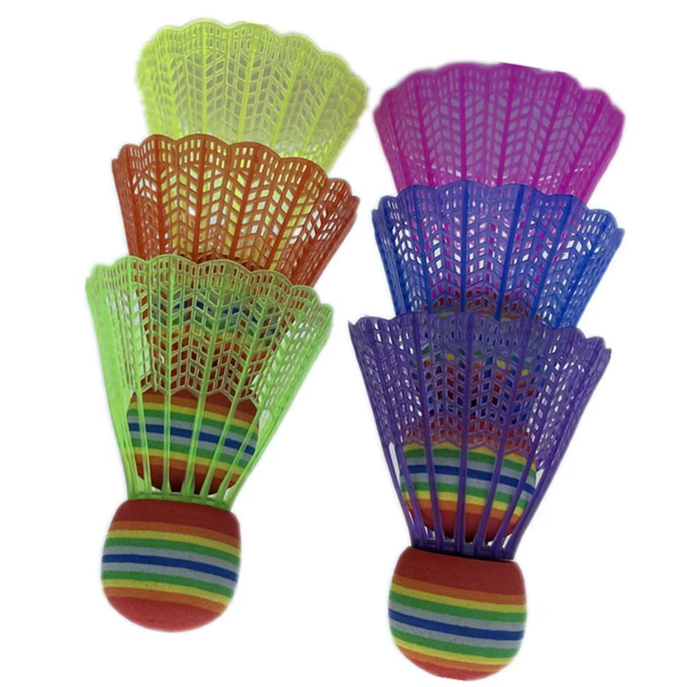 Volantes de bádminton multicolor - Juego de 4 piezas para exterior - imagen 5