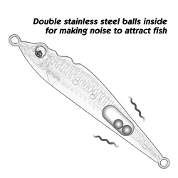 Goture Cuchara Jig para lance de costa con señuelo marino