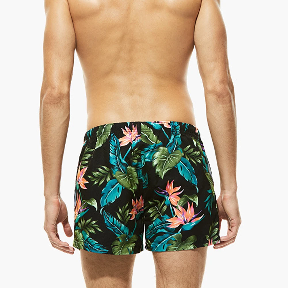 Pantalones cortos de baño deportivos de malla fina con cordón - imagen 3