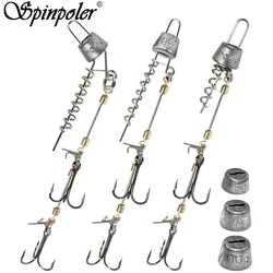 Anzuelo Stinger Rig Spinpoler triple para lucio