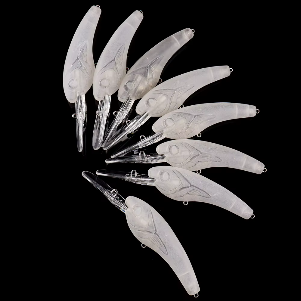 Señuelos Minnow Dr.Holife para pintar – Rascador flotante 13.5cm DIY - imagen 5