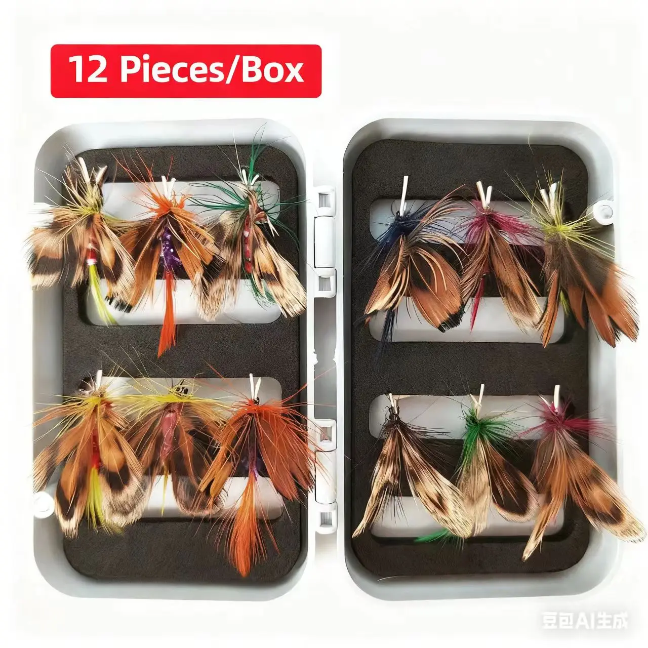 Kit de moscas de insectos hechas a mano: mosca seca y streamer - imagen 3