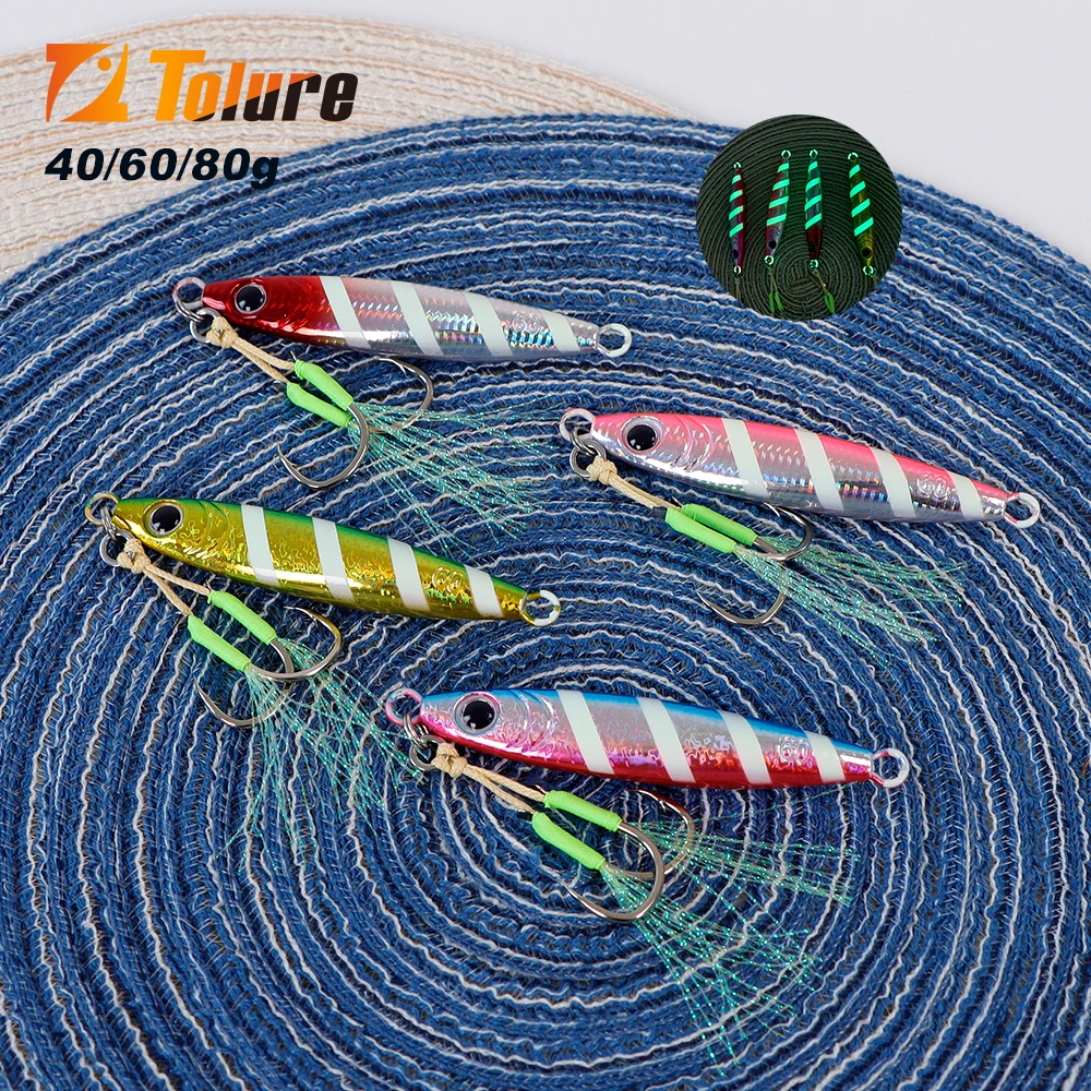 Jigging hundido rápido TOLU con recubrimiento láser luminoso