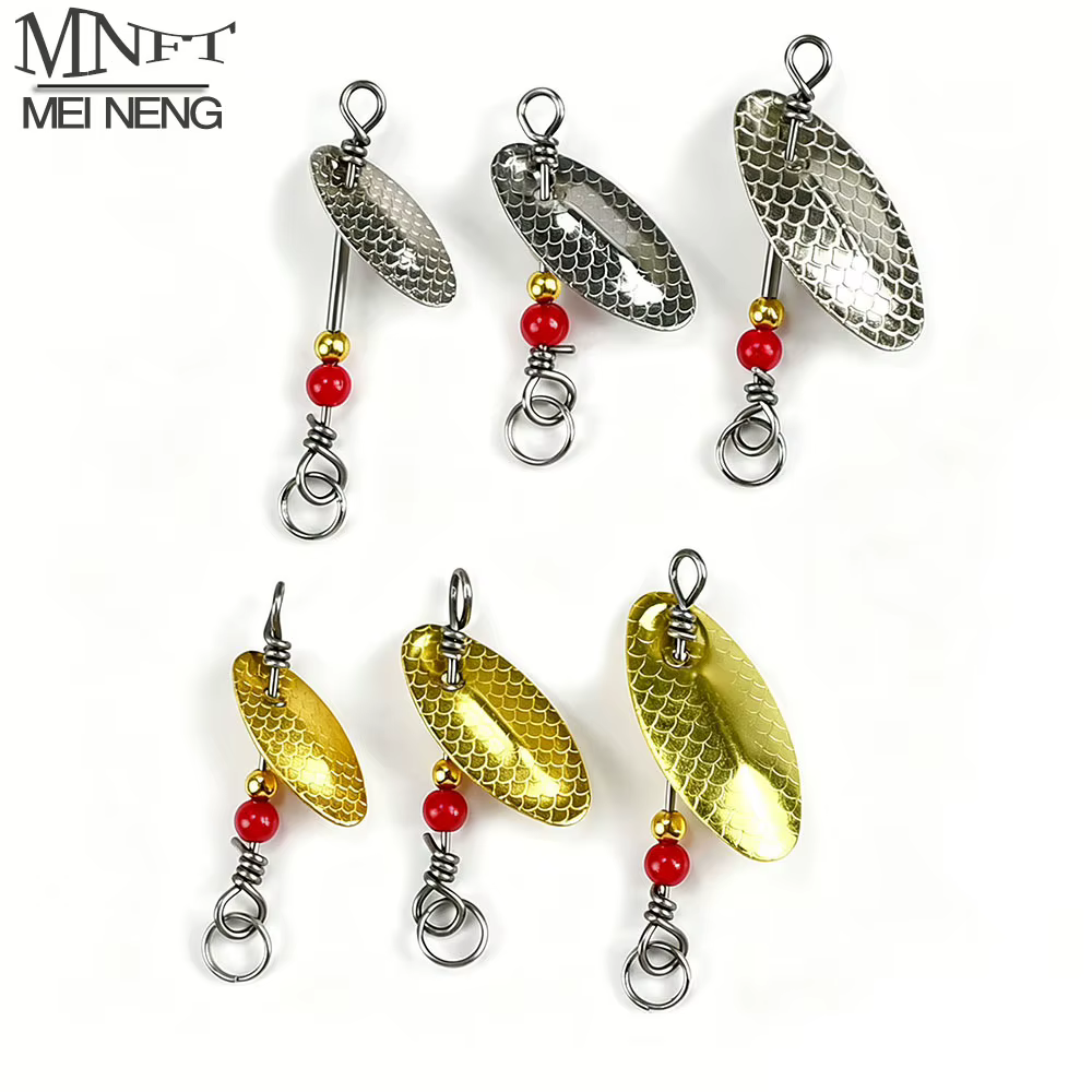 Señuelos Spinner Metálicos MNFT para Lubina, Trucha y Lucio