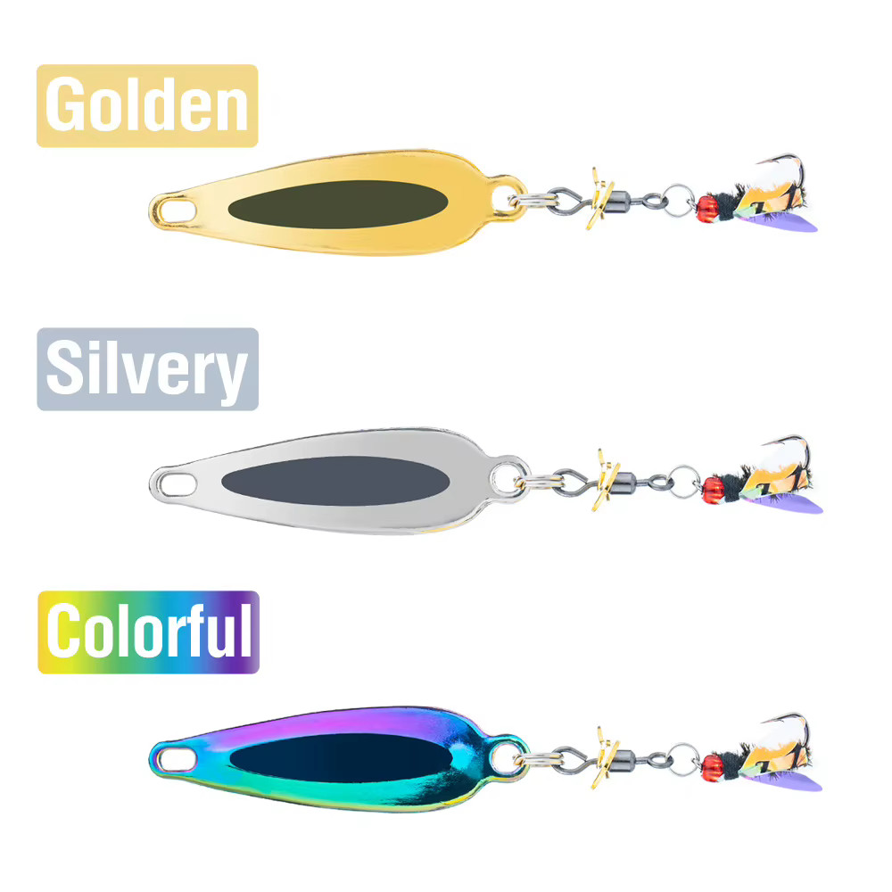 Señuelo Micro Spinner con paleta giratoria – Melón Blanco