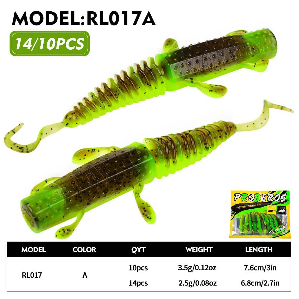 Señuelos blandos Swimbait Crankbait tipo Jig para carpa, TPE - imagen 3