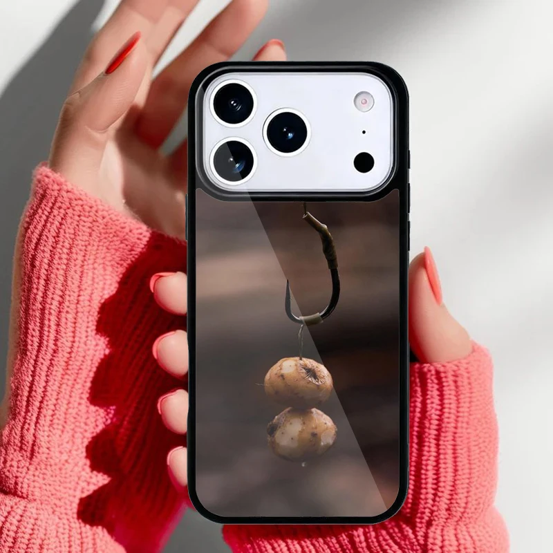Funda Krajews vista trasera mostrando compatibilidad con iPhone