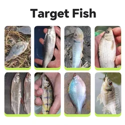 Conjunto señuelos giratorios flotantes para pesca con anzuelo