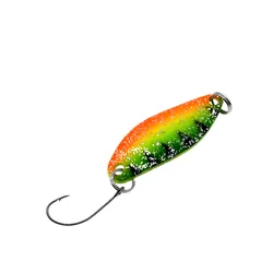 Cuchara giratoria metálica anzuelo afilado pesca agua dulce y salada
