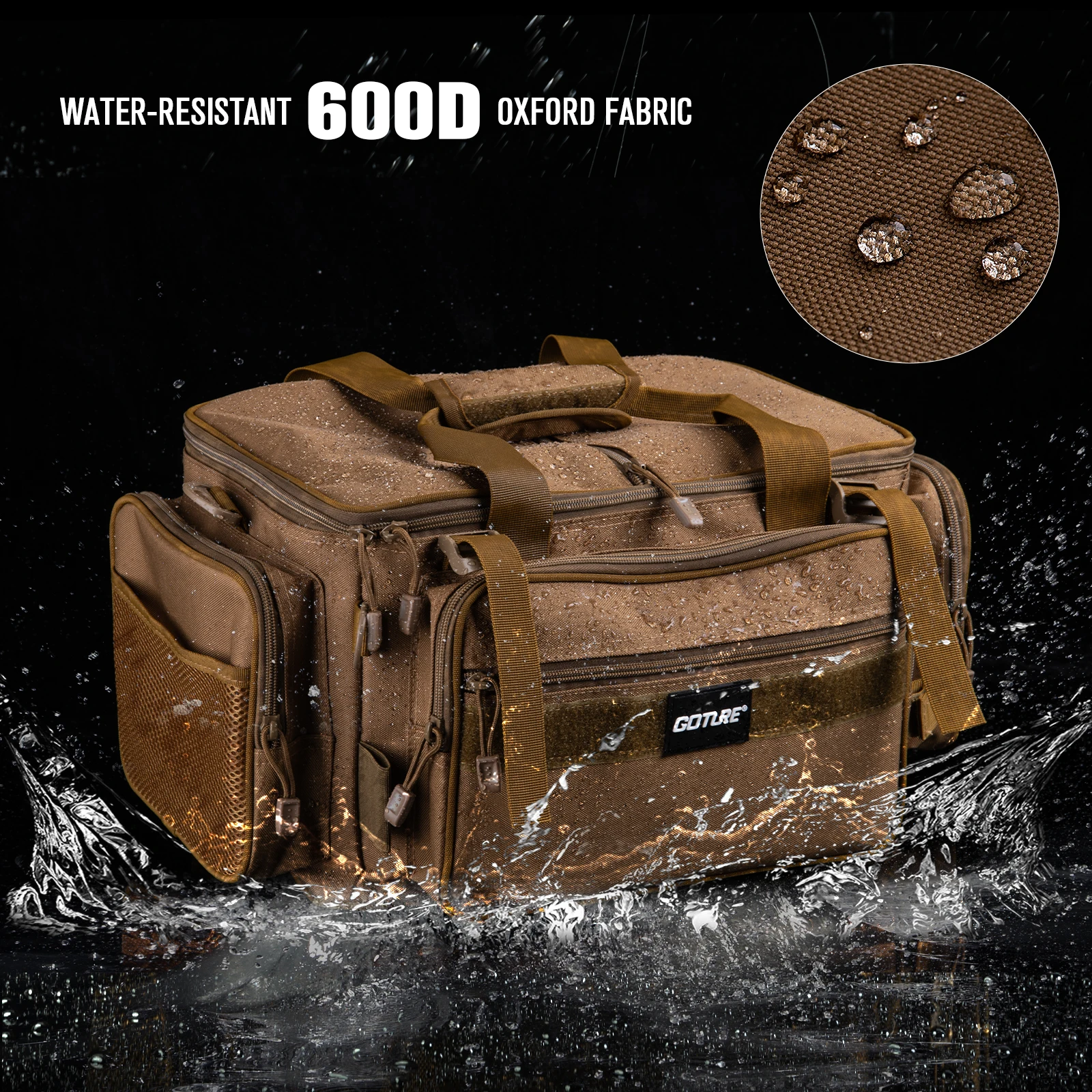 Goture Bolsa impermeable de pesca con soporte para cañas - imagen 3