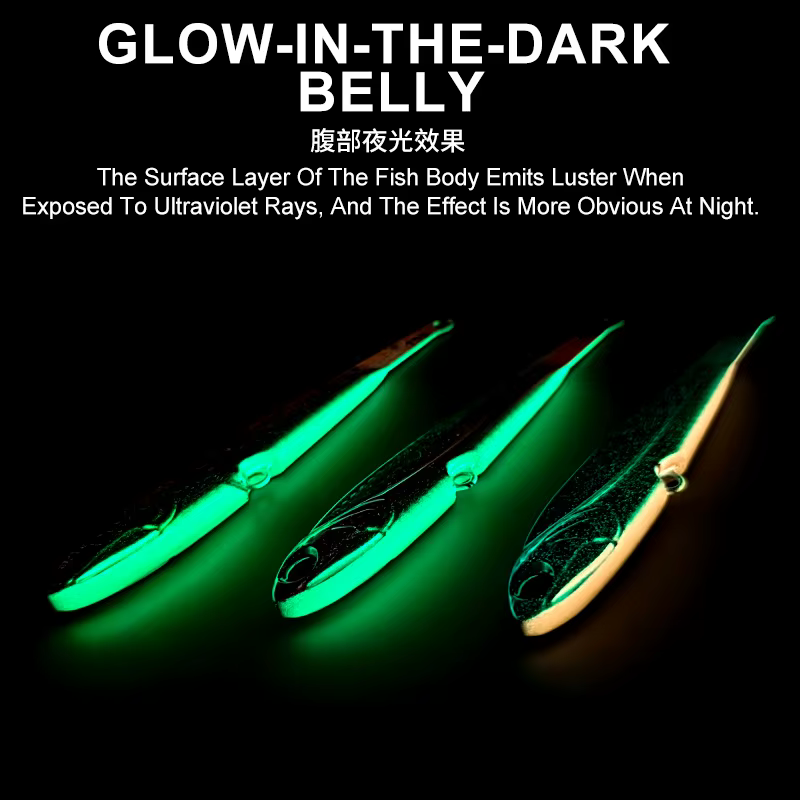 Teaser J164 VIB Metálico Luminoso de Hundimiento para Pesca Marina - imagen 3