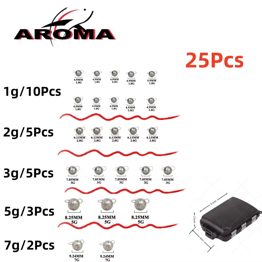 Kit Plomos Cheburashka 1-7g Rockfishing Serranos - imagen 4