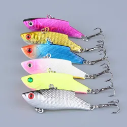 Señuelo VIB tipo cuchara para invierno y salmón, wobbler duro