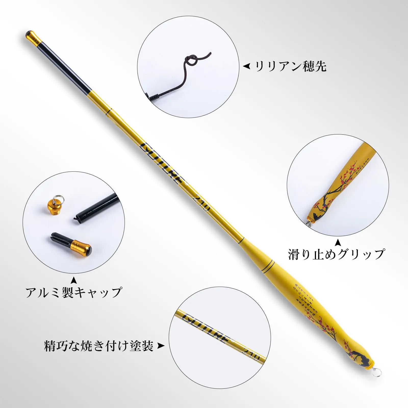 Caña ultraligera telescópica de carbono Goture para pesca en río - imagen 5