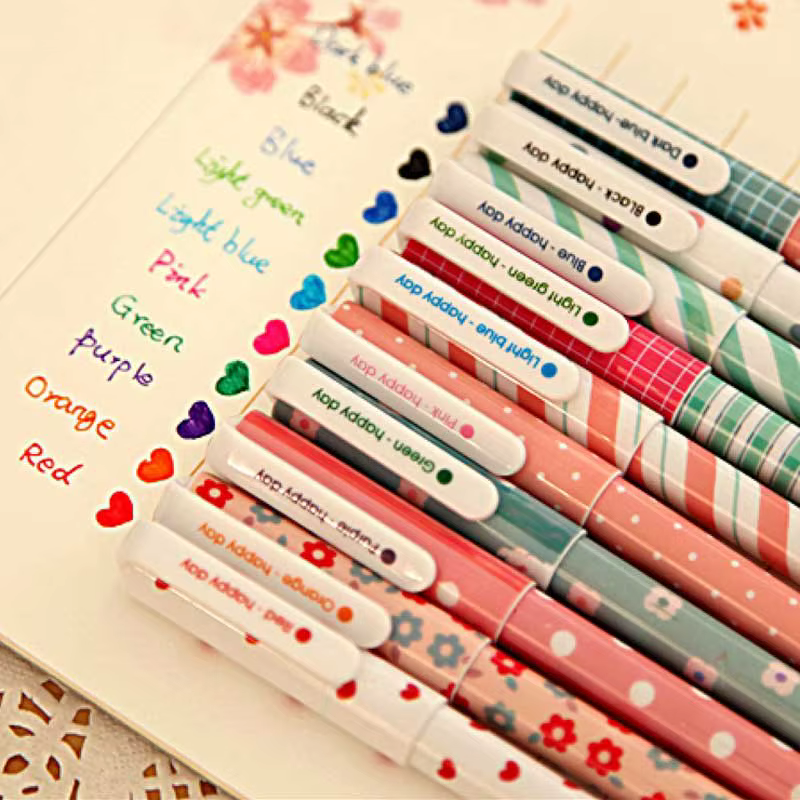 Set Bolígrafos Gel Colores – 0,38mm para Señuelos de Pesca