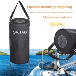 QAJTAO Bolsa estanca para basura de barco plegable, reutilizable