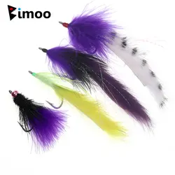 Bimoo Señuelos Streamer con Mancuernas Agua Salada Ojos de Marabú 1/0
