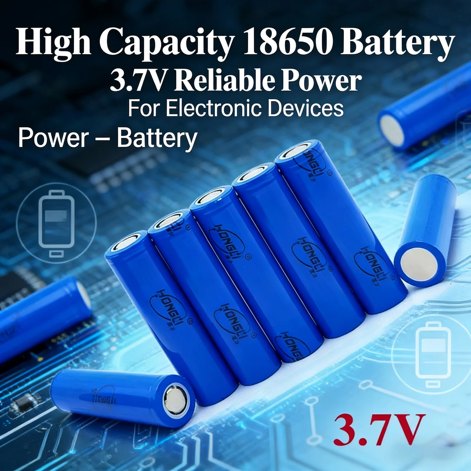 Batería litio 18650 recargable 3,7 V para pesca deportiva - imagen 3