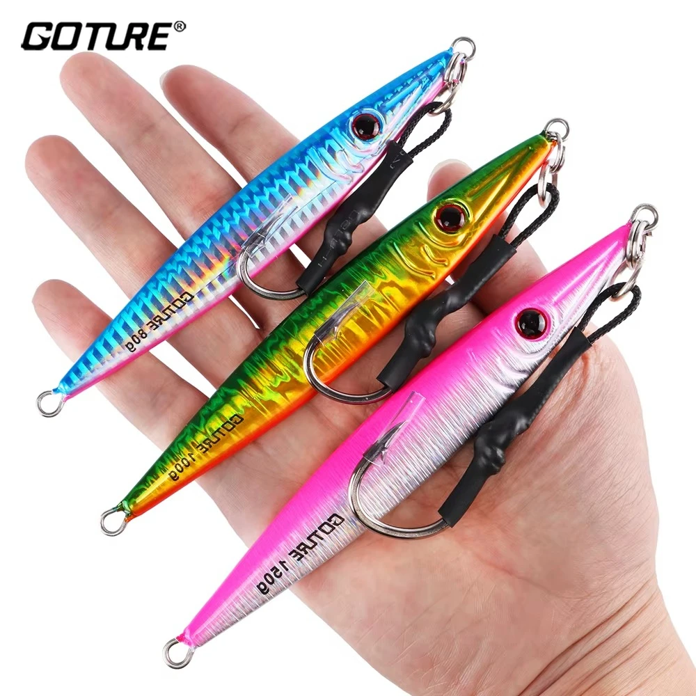 Goture señuelo cuchara jigging paso lento de plomo para lubina - imagen 2