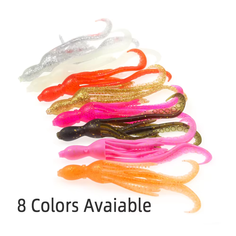 ICERIO Señuelo Suave Pulpo Jig Head TPR - Cebo para Pargo - imagen 4