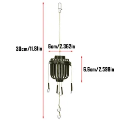 Set Bomb Rig Issei Ni con jaula de cebo flotante anticorrosión